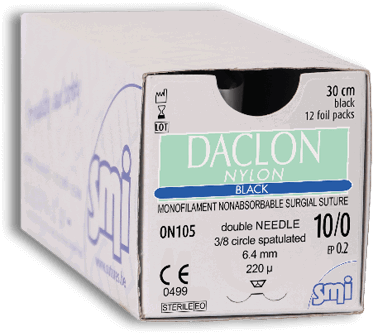 FIL DE SUTURE OPHTALMO 10/0-NYLON NON RESORBABLE