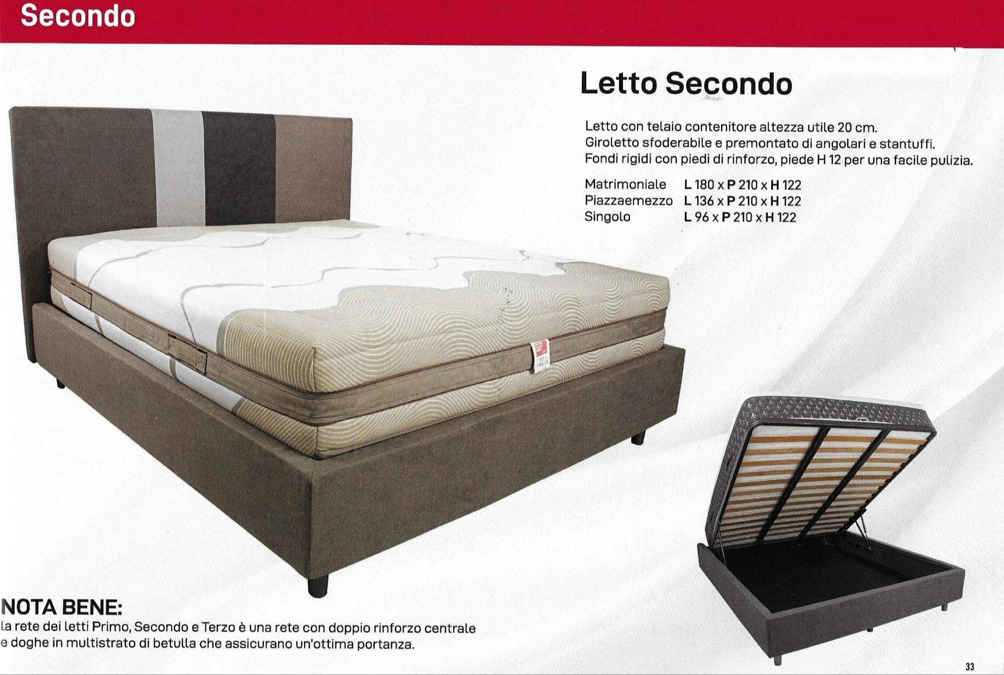 LETTO CONTENITORE MODELLO SECONDO