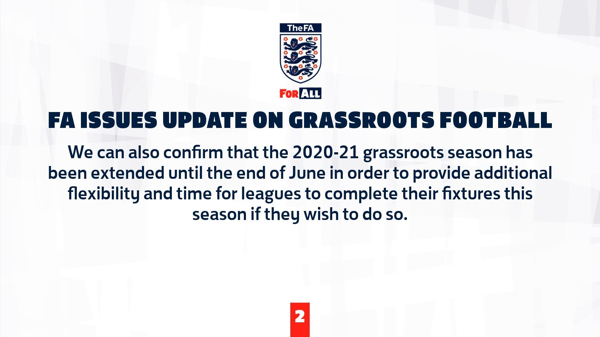 FA Statement - 22nd February 2021