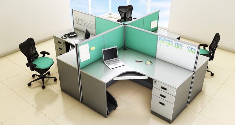 Aluminium Frame Plus shape desking