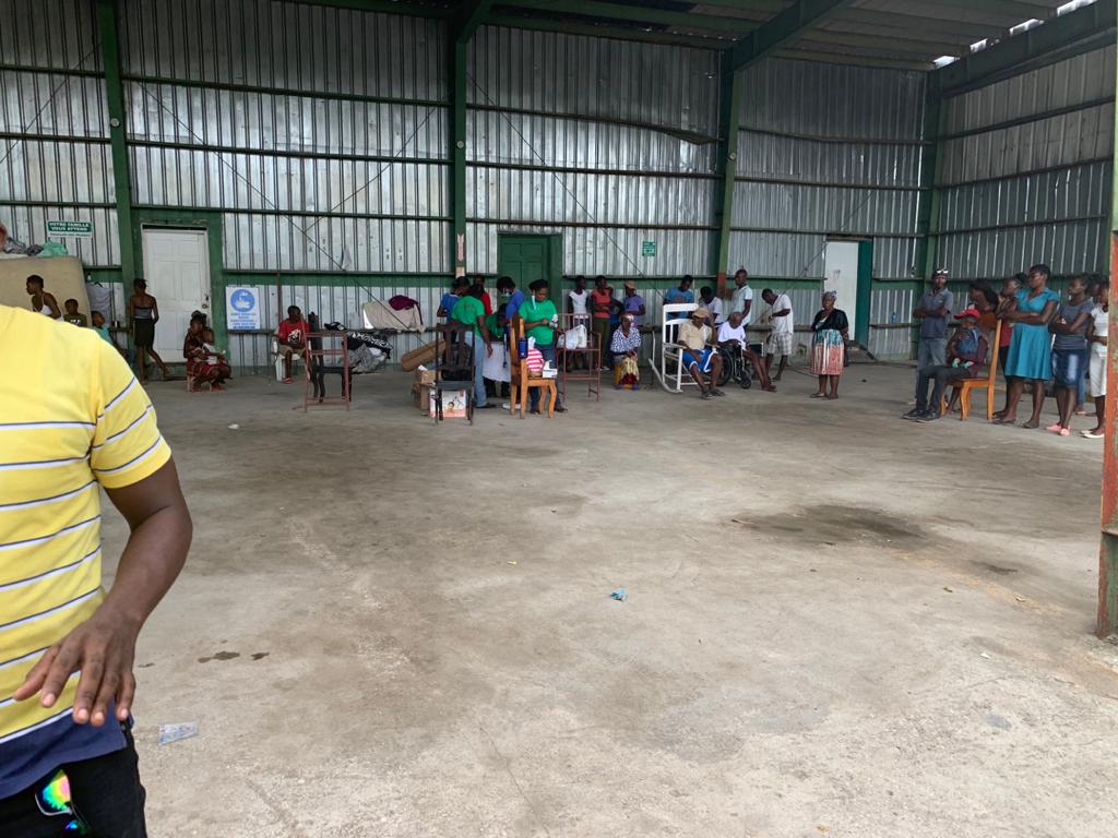 8/19/21 Setting up mobile medical clinic in Camp Perin, Haiti