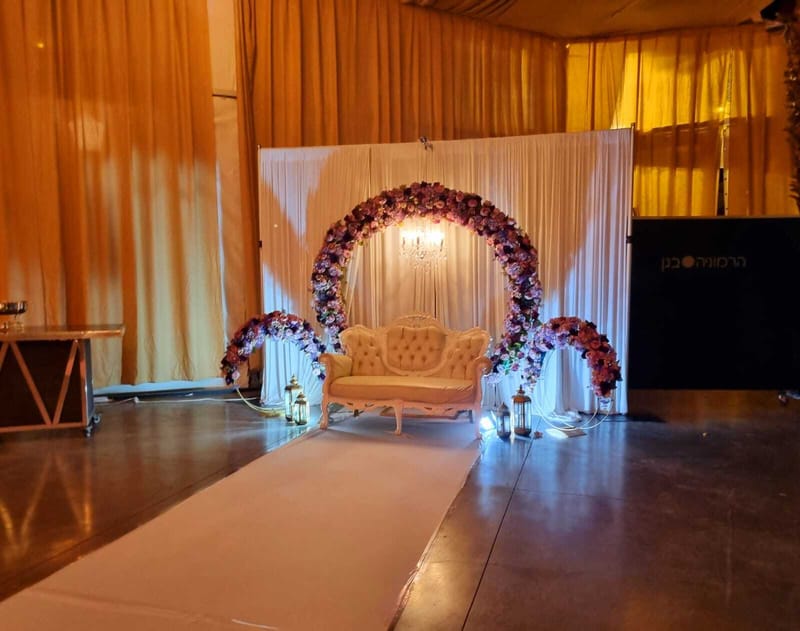 כסא כלה דגם חישוק 1400-1900 ש"ח 