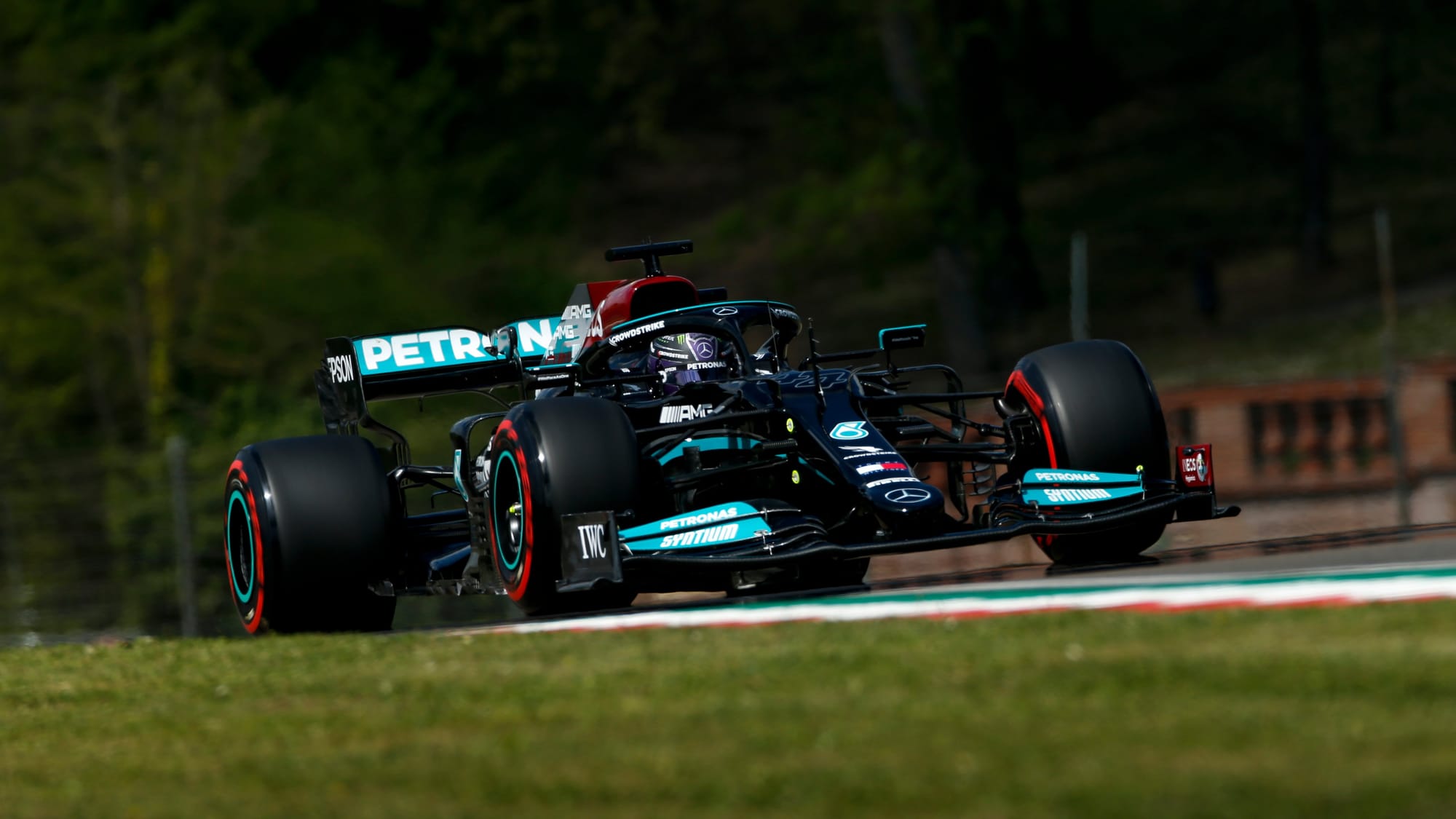 Hamilton Edges Out Perez For Imola Pole