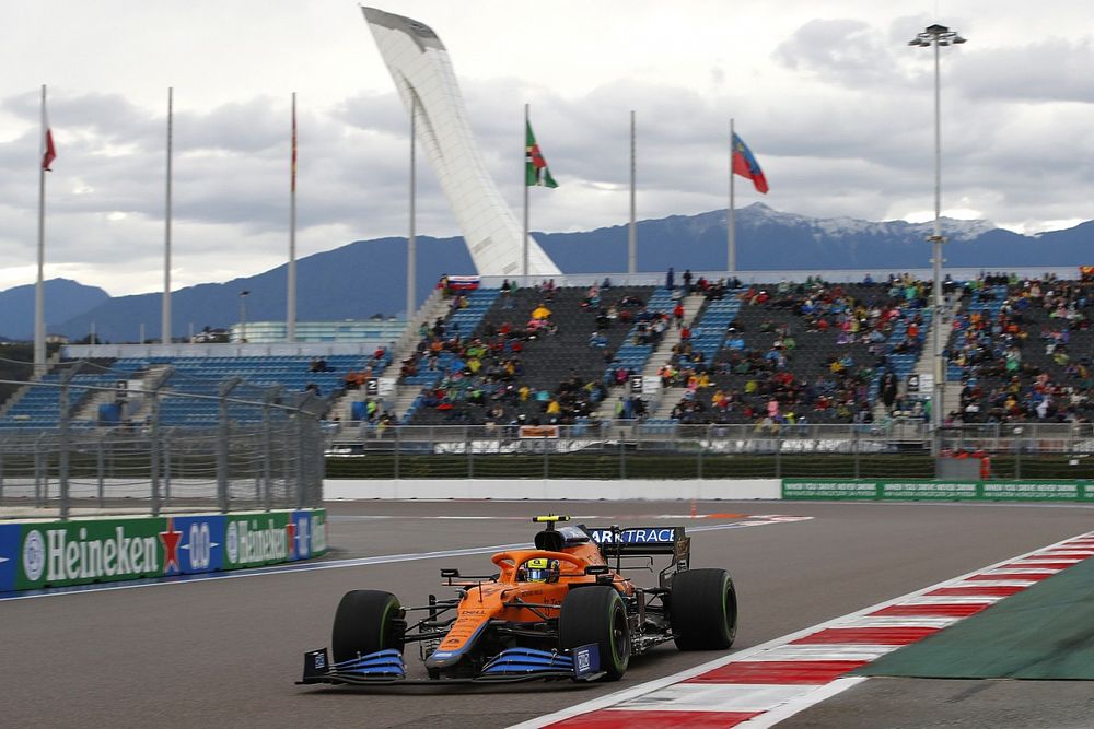 Norris Takes Maiden F1 Pole In Russia