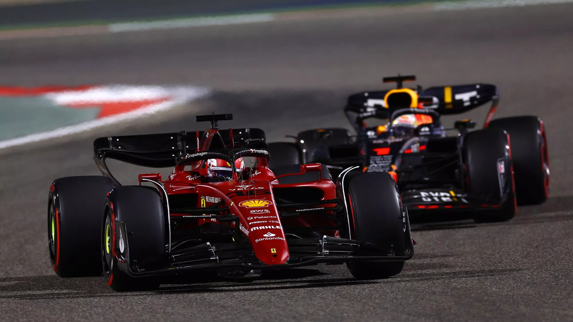 Leclerc Leads Ferrari 1-2 After Late Red Bull Retirements