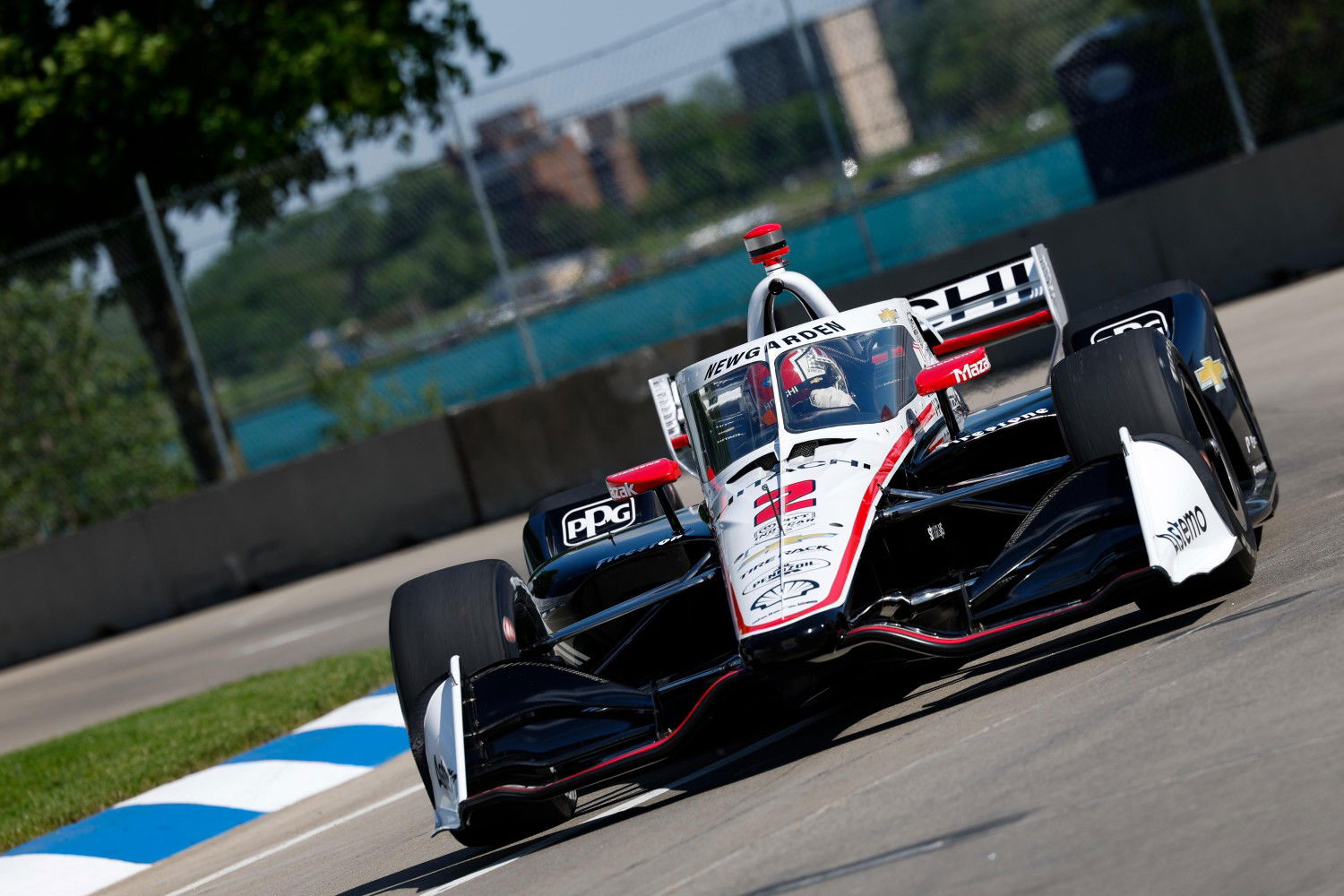 Newgarden Snatches Late Detroit Pole From Sato