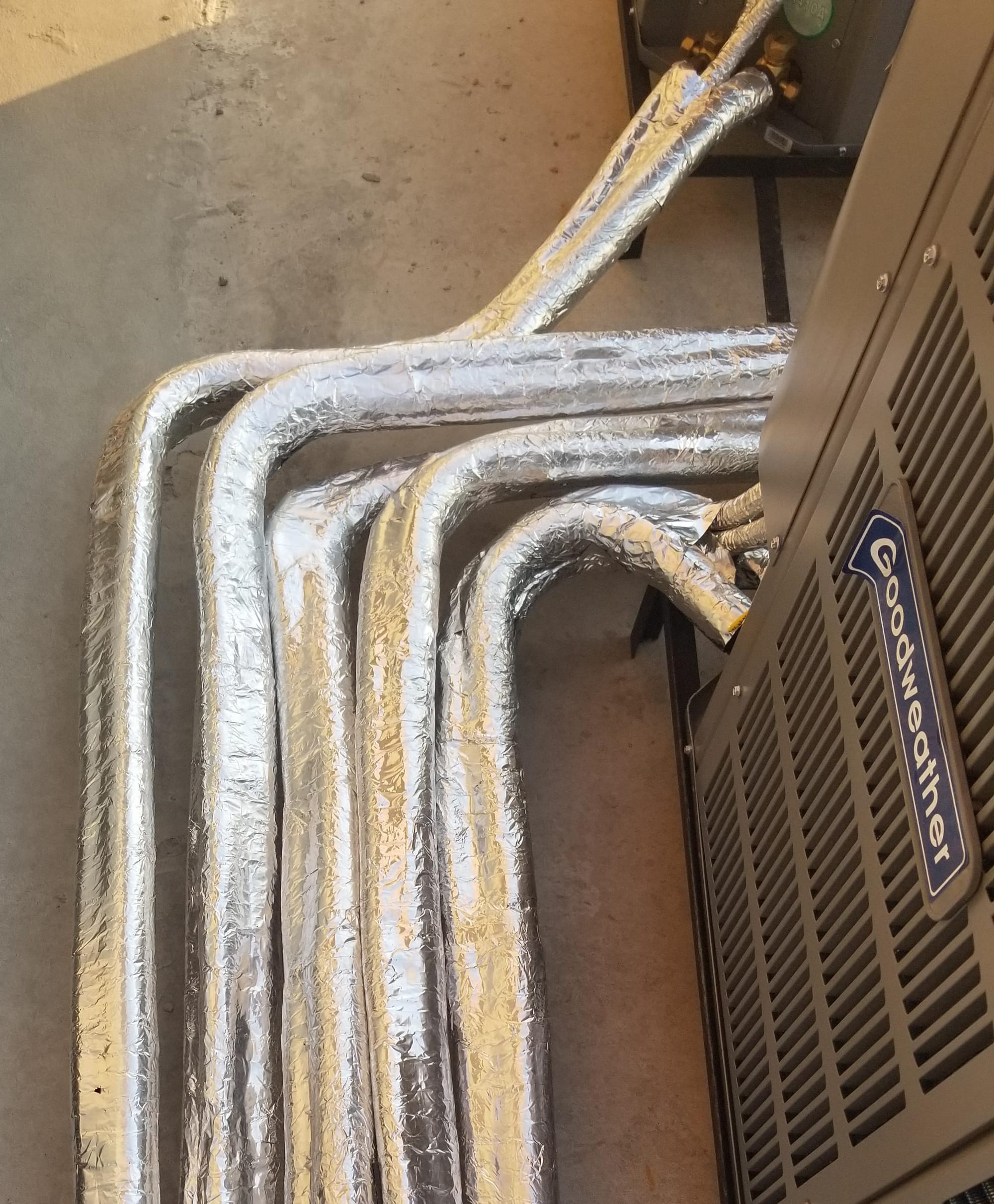 Instalación del sistema de Ducto y equipos de AA Piso/Techo