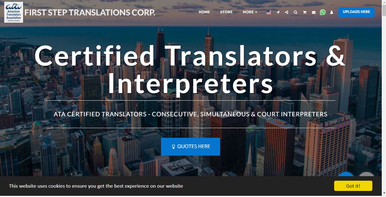 FIRST STEP TRANSLATIONS CORP. DESIGN 2