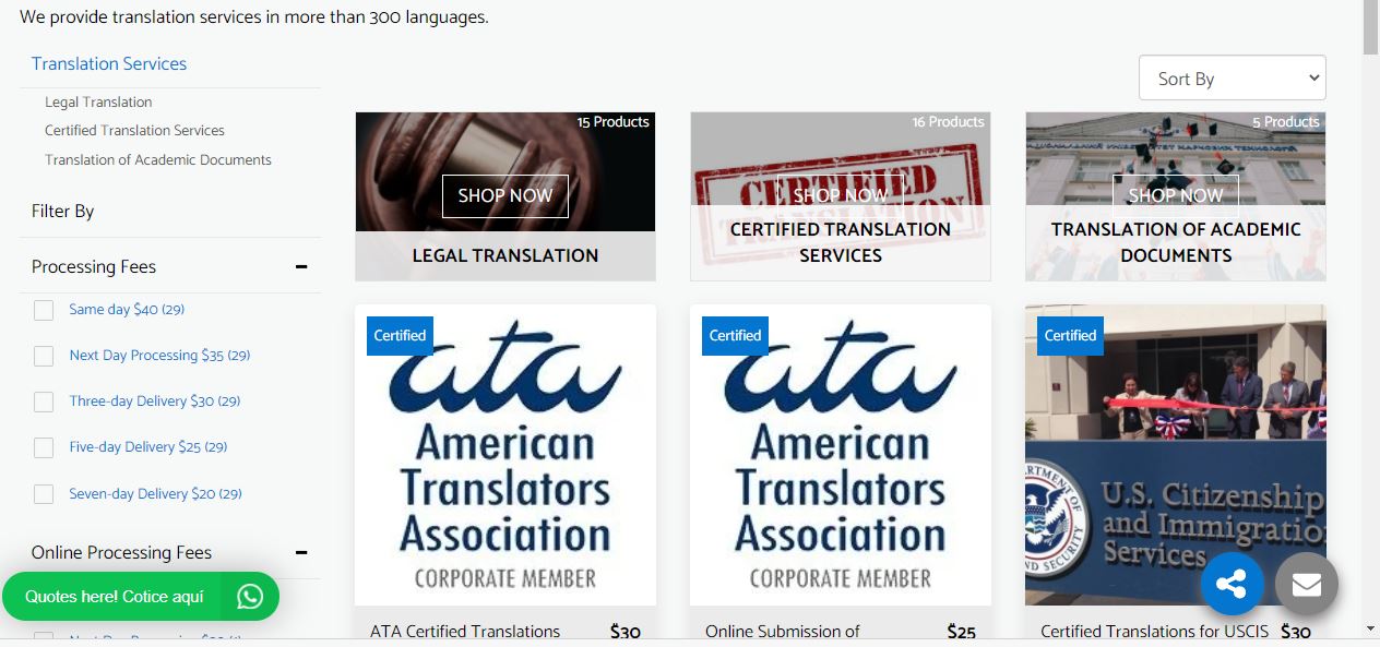 FIRST STEP TRANSLATIONS CORP. DESIGN 2