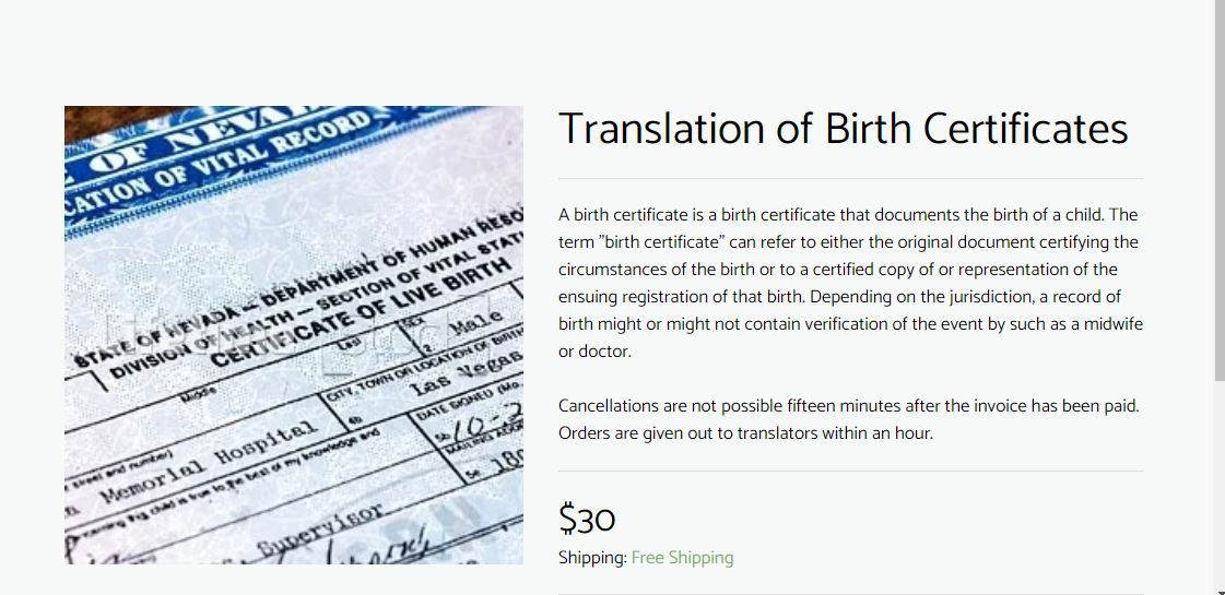 FIRST STEP TRANSLATIONS CORP. DESIGN 2