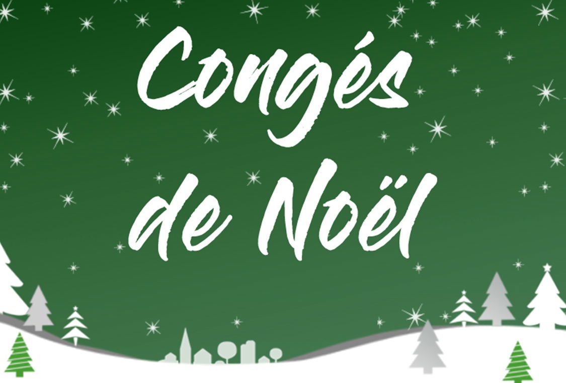 Congés de Noël - Meilleurs voeux
