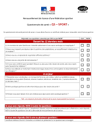 Cerfa_15699-01 QS Sport / certificat médical
