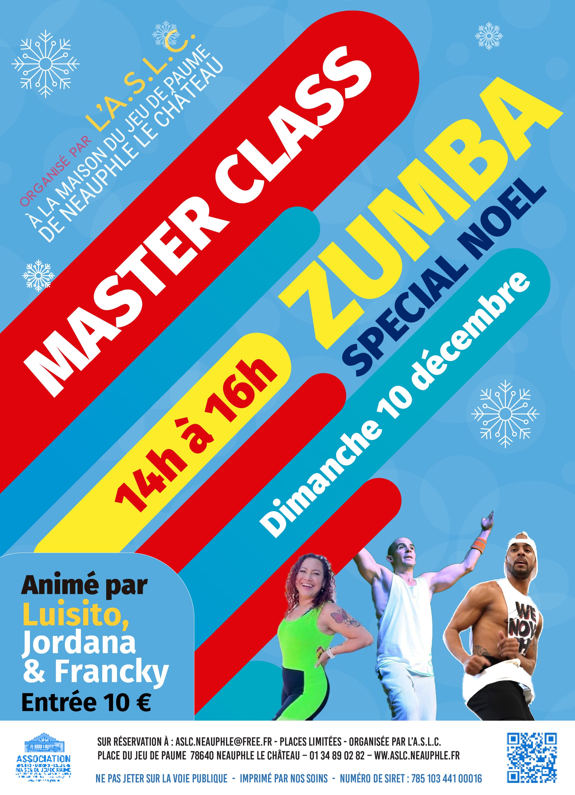 Master Class Zumba spécial "Noël" dimanche 10 décembre 14h-16h