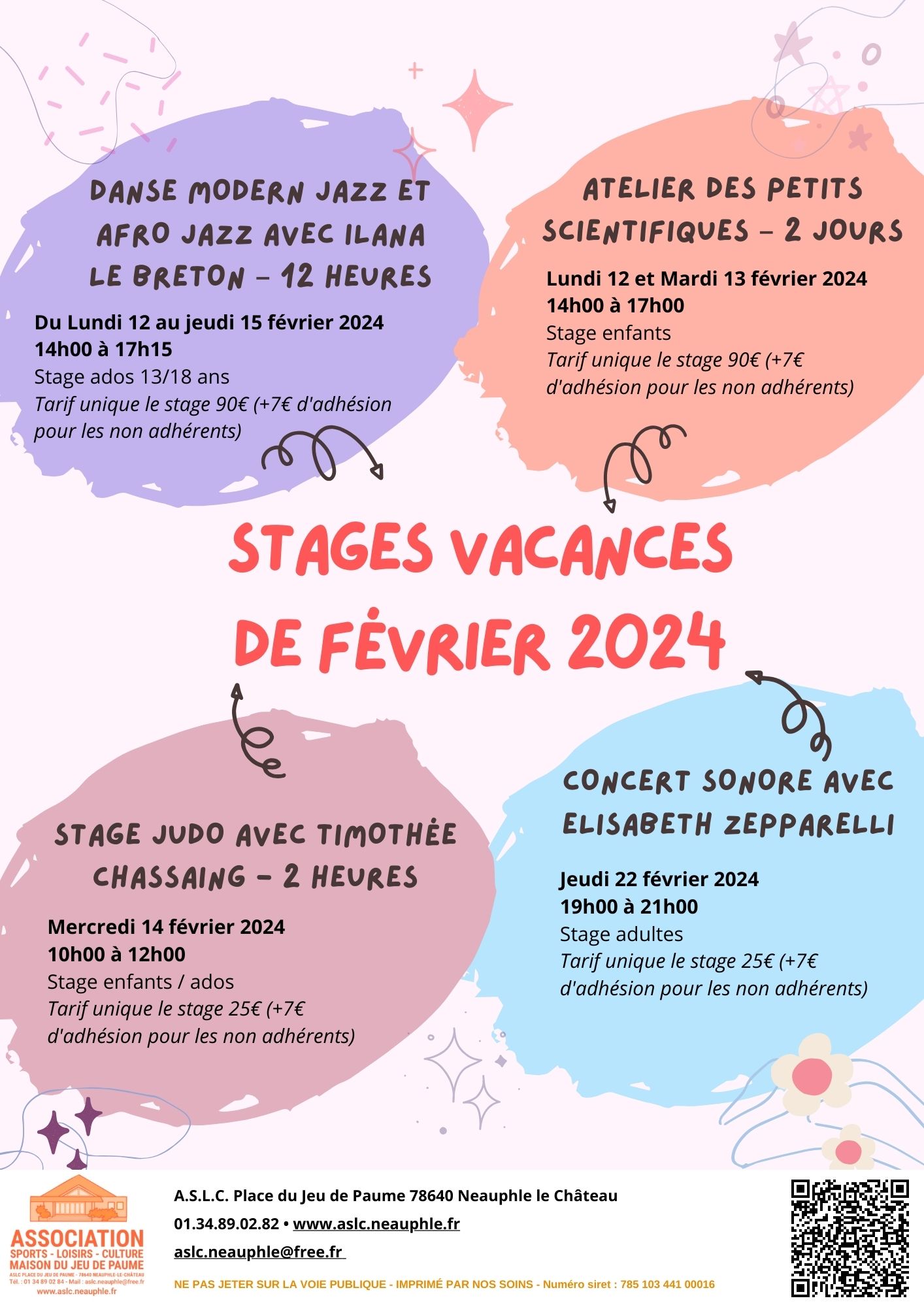 Stages congés de février