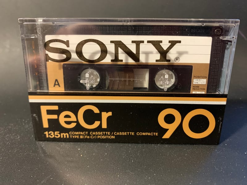 Lot De 2 Cassettes Audio Sony FeCr 90 Minutes - Vintage - Comme Neuves