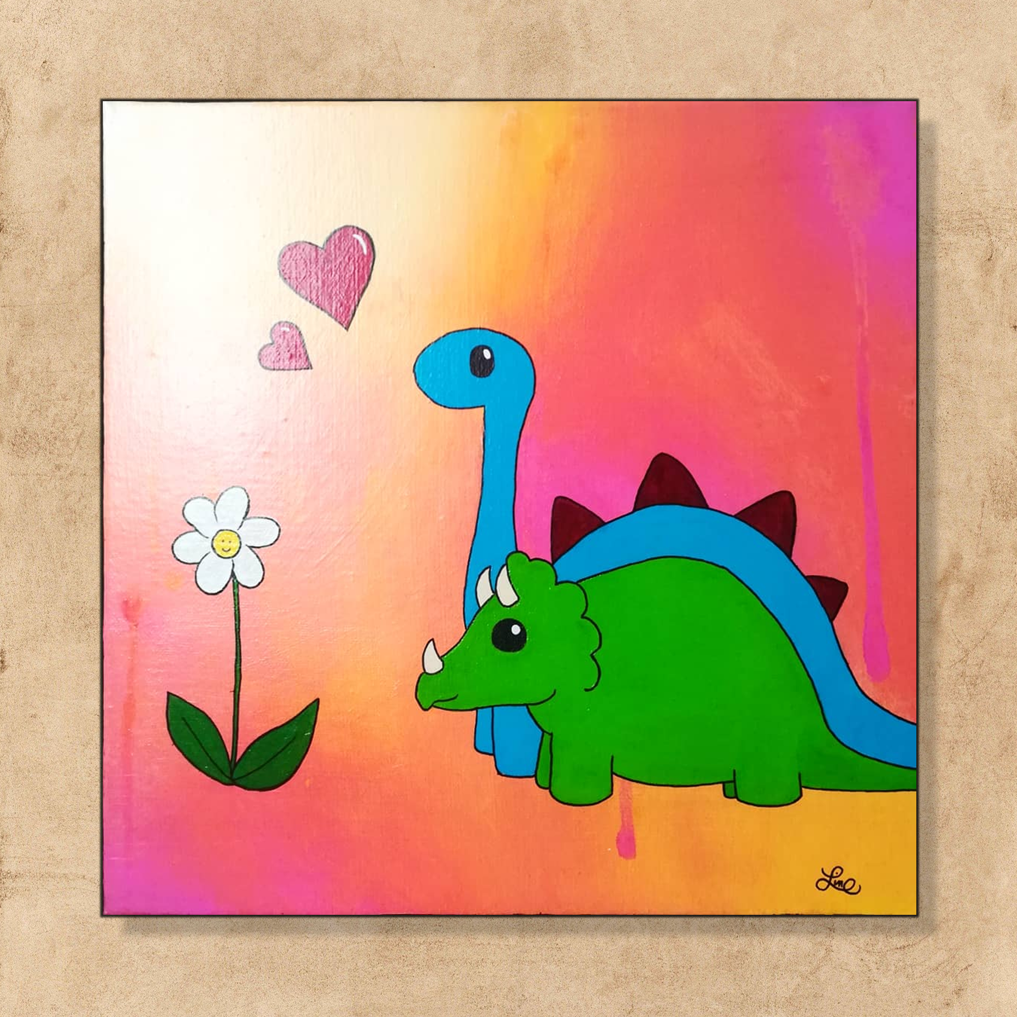 DinoRencontre (30x30 cm)