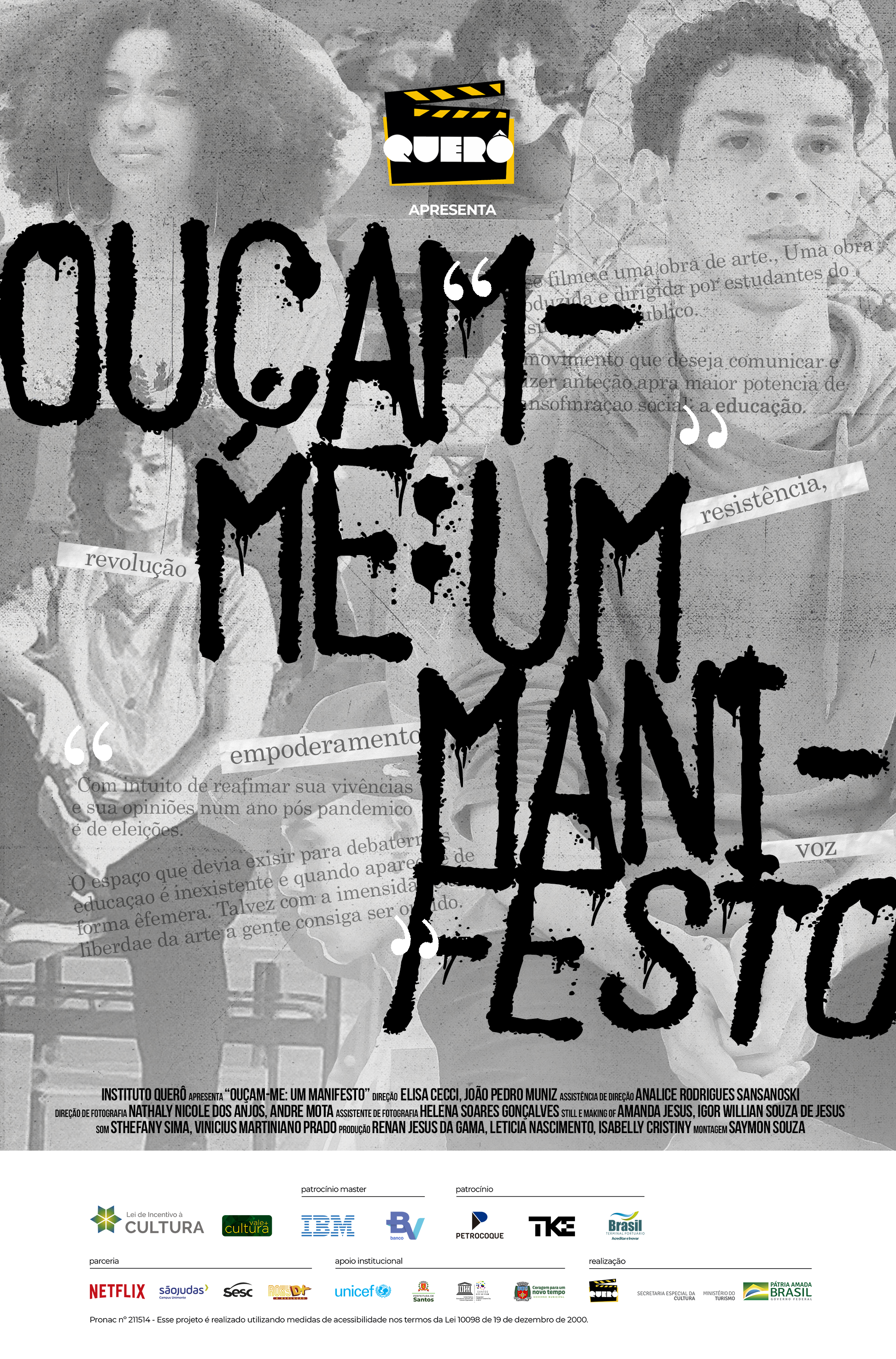 OUÇAM-ME: UM MANIFESTO