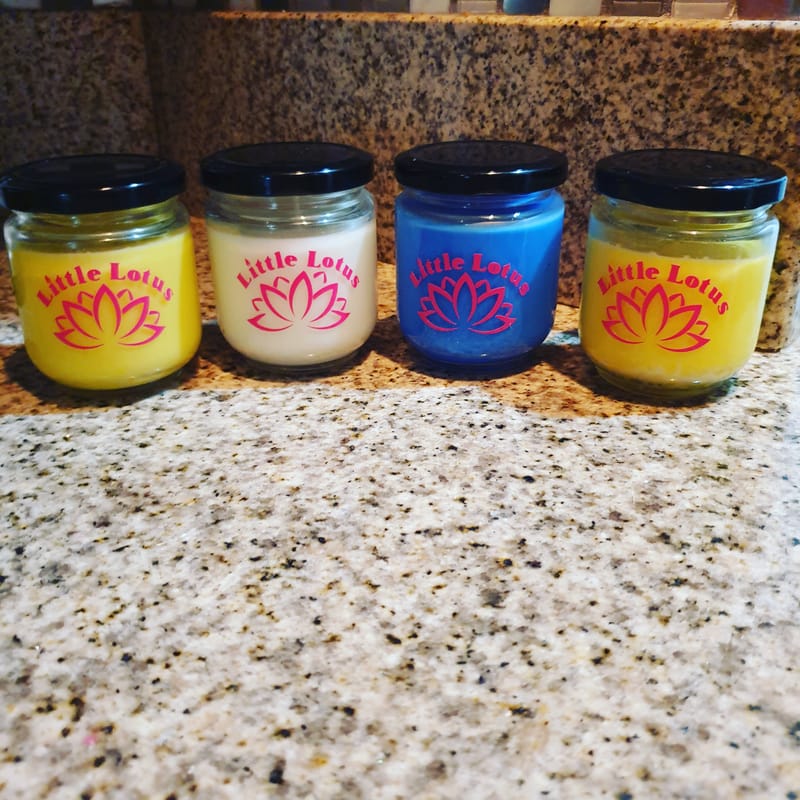 Mini soy wax scented jar candles