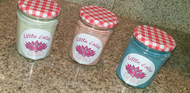 Large 2 wick scented candle