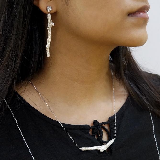 Coral Garden Earrings & Necklace