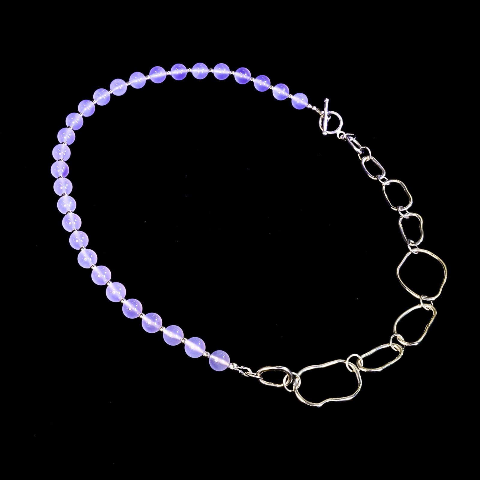 Chalcedony Loop Necklace