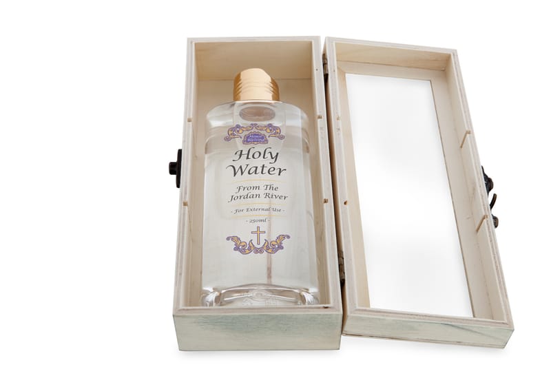 Holy Water 250ml in a wooden box