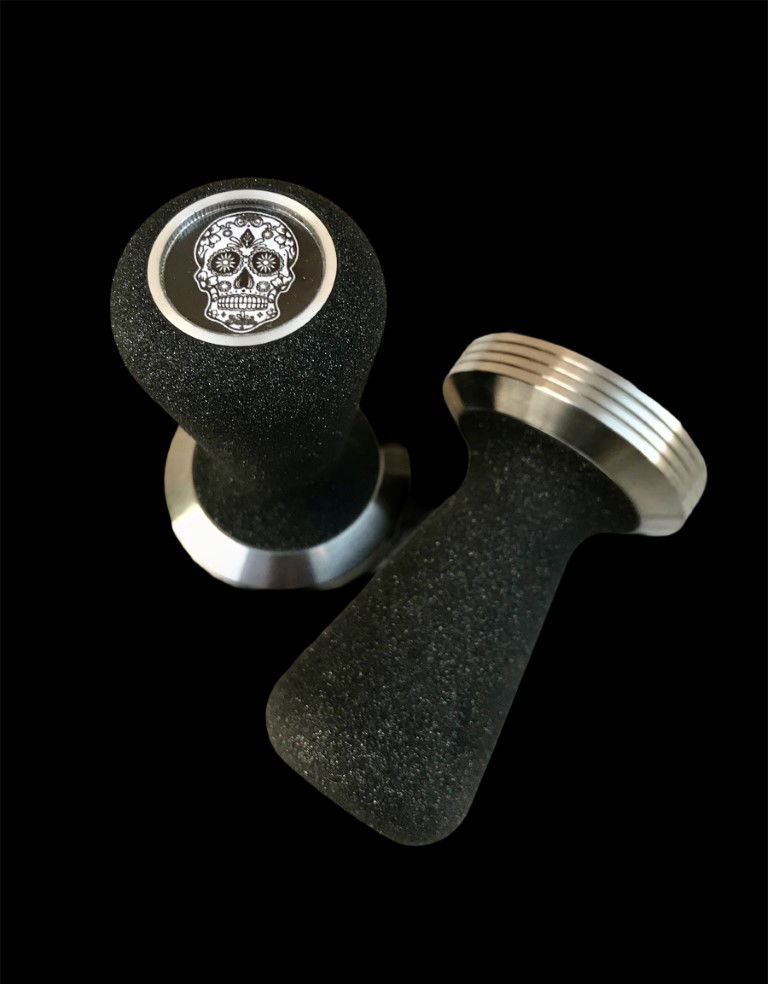Black sandblasting with internal logo
