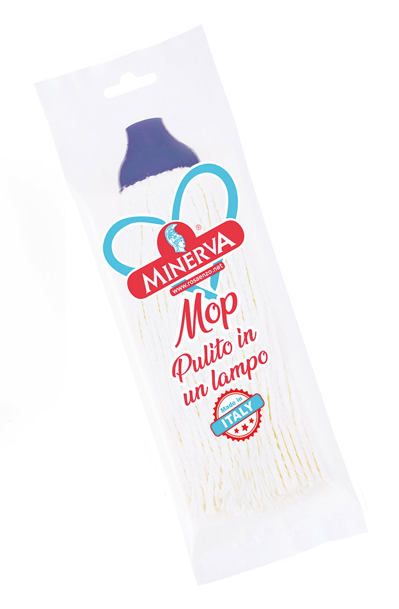 MOP IN COTONE ATTACCO A PINZA DA 400GRAMMI ECOLABEL TAX