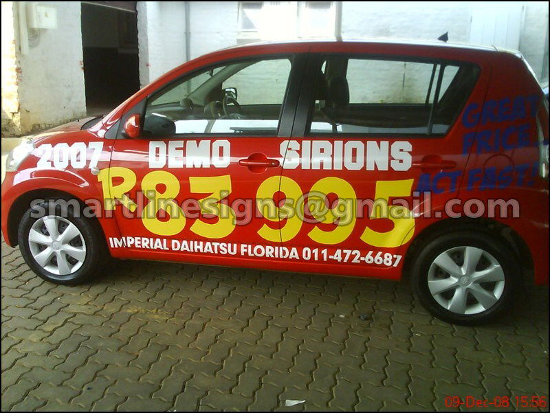 Promotional Vehicle Signage