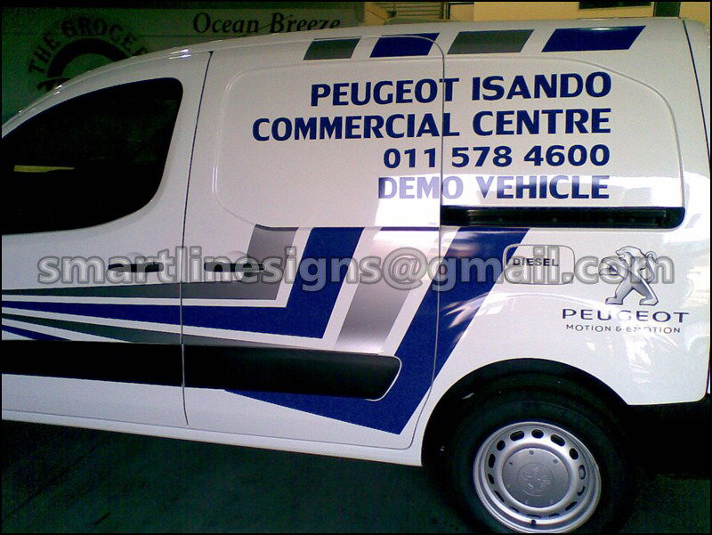 Vehicle Signage on Demo Vehicle