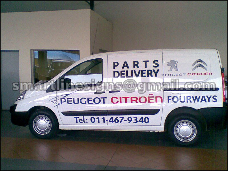 Vehicle Signage on Delivery Van