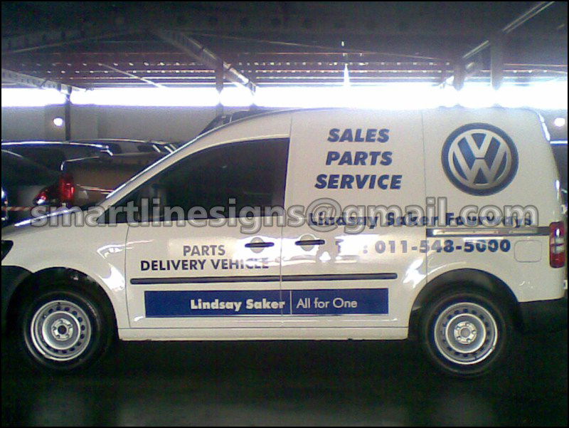 Vehicle Signage on Delivery Van