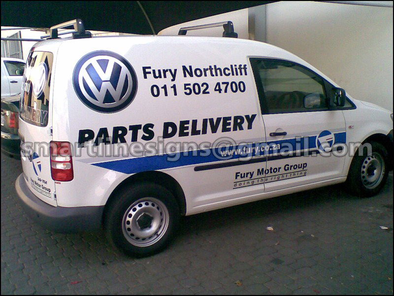 Vehicle Signage on Delivery Van