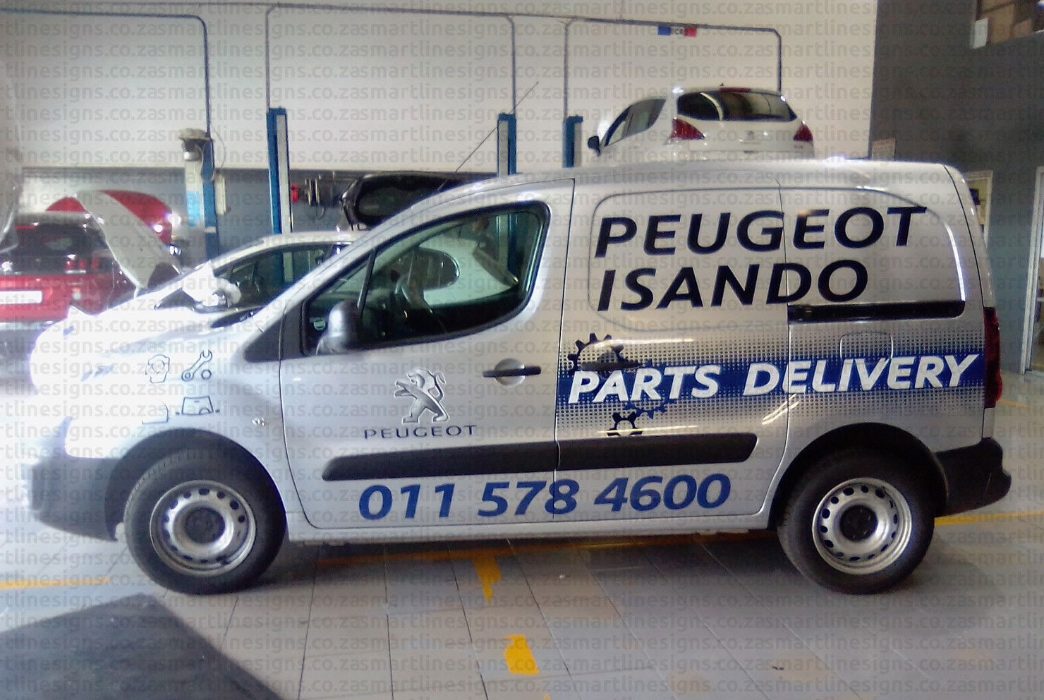 Vehicle Signage on Delivery Van