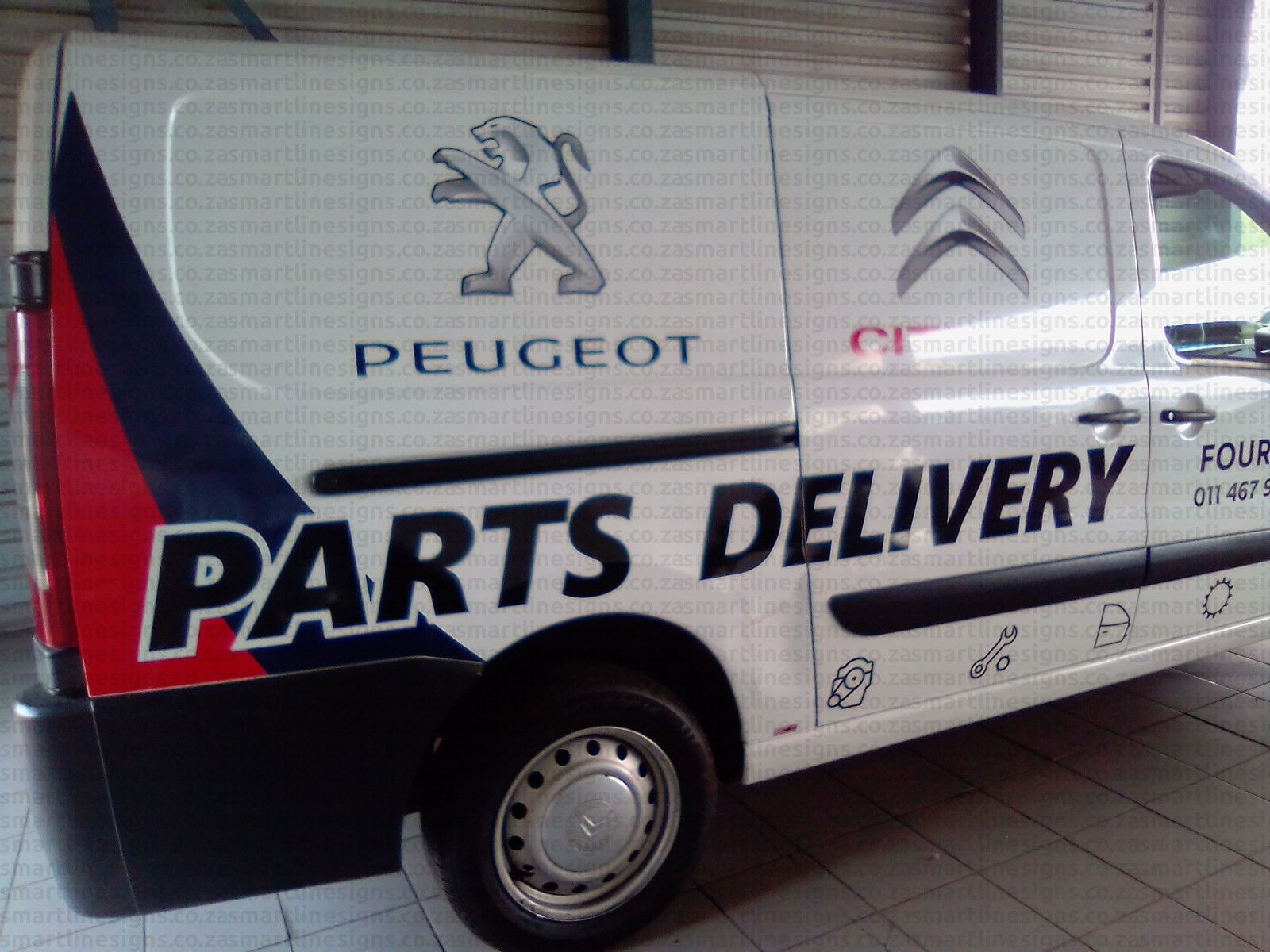 Vehicle Signage on Delivery Van