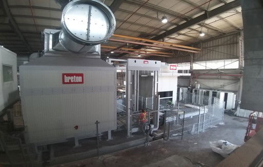 פרויקט פירוק והרכבת קו ייצור משטחי שייש 2021