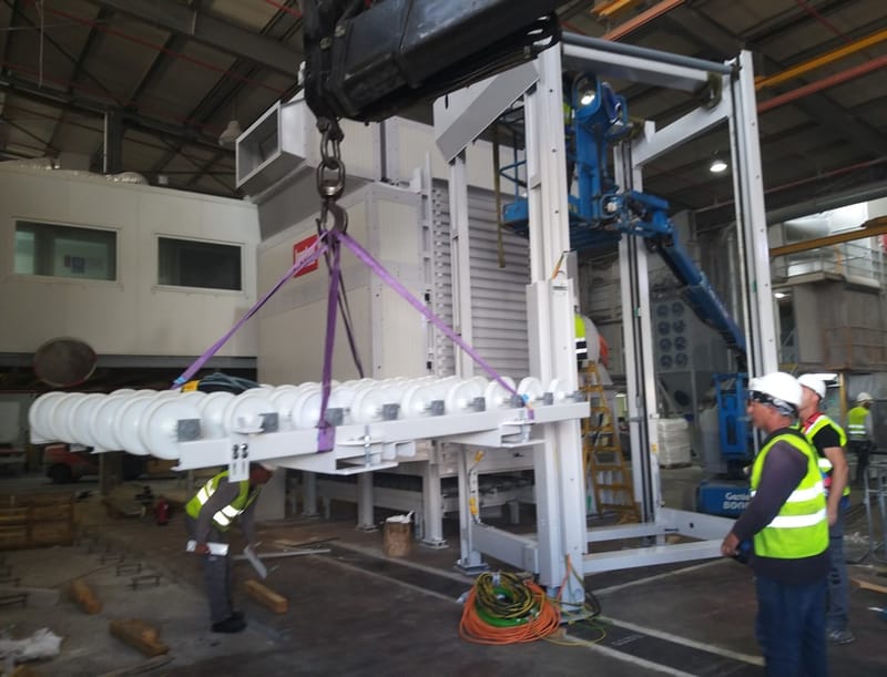 פרויקט פירוק והרכבת קו ייצור משטחי שייש 2021