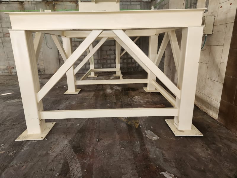 פירוק מתקן והעברה למחלקה חדשה כולל יצור קונסטרוקציה וייצור התקנת מזינים בורגיים