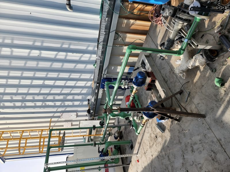 ייצור והתקנת צנרת PPR כולל משאבות 