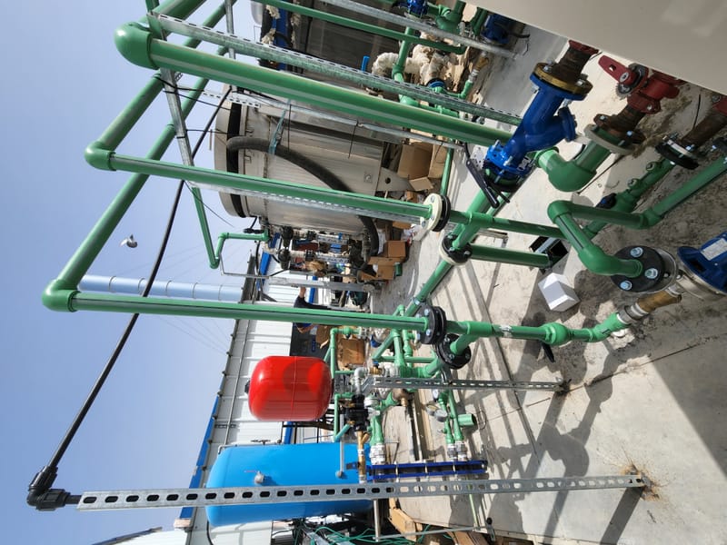 ייצור והתקנת צנרת PPR כולל משאבות 