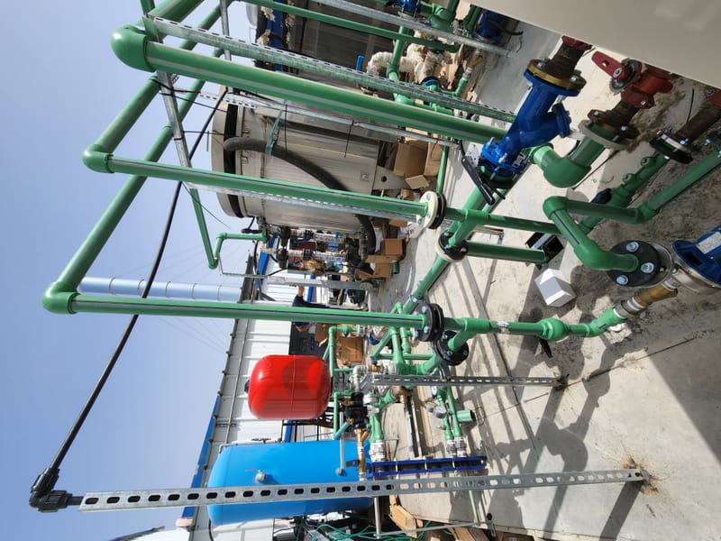 ייצור והתקנת צנרת PPR כולל משאבות 