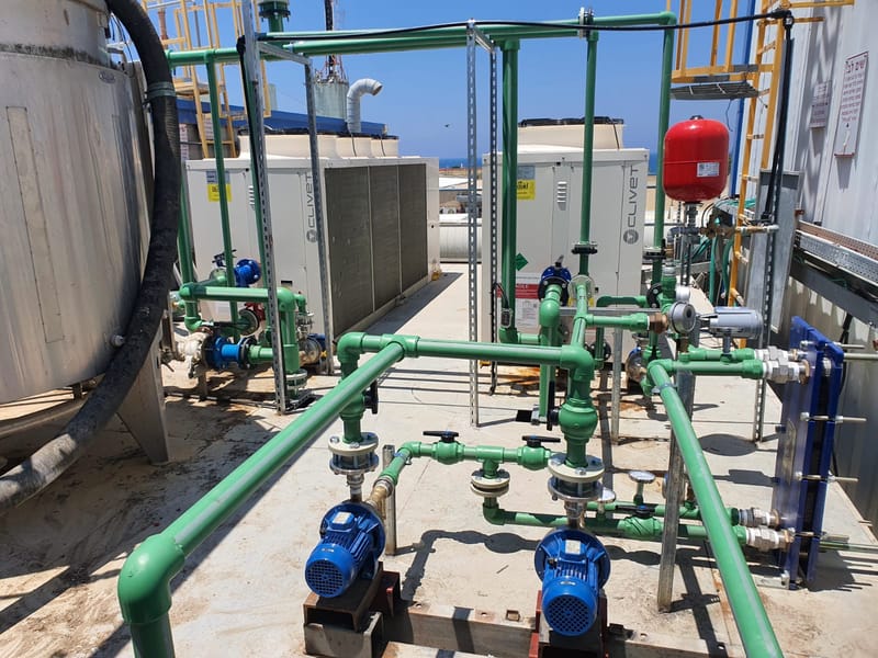 ייצור והתקנת צנרת PPR כולל משאבות 