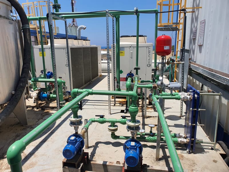 ייצור והתקנת צנרת PPR כולל משאבות 