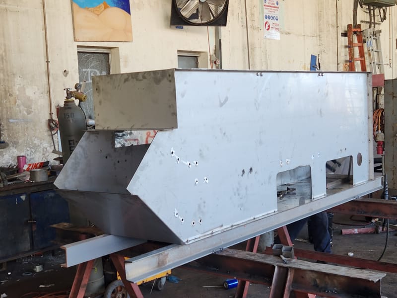 ייצור מסוע לפי תכנון כולל התקנה ואספקה והתקנת תעלות PP 