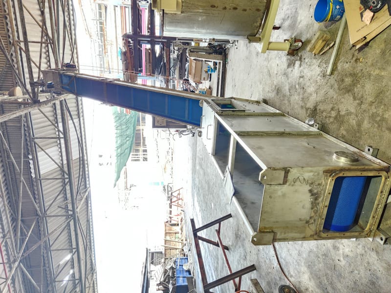 ייצור מסוע לפי תכנון כולל התקנה ואספקה והתקנת תעלות PP 