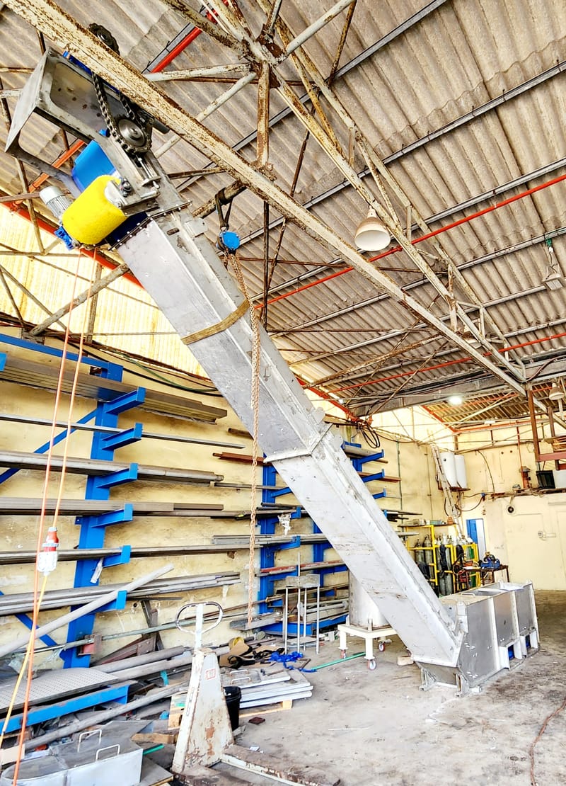 ייצור מסוע לפי תכנון כולל התקנה ואספקה והתקנת תעלות PP 