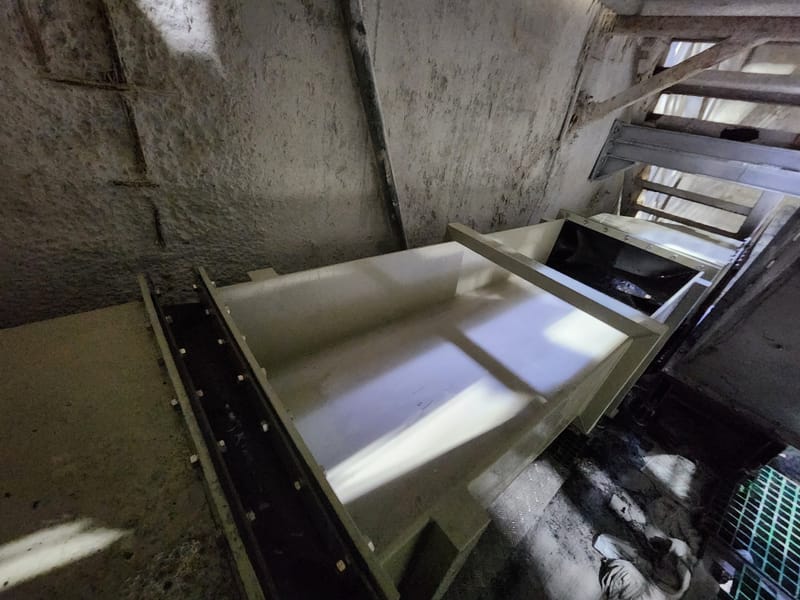 ייצור מסוע לפי תכנון כולל התקנה ואספקה והתקנת תעלות PP 