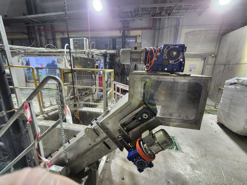 ייצור מסוע לפי תכנון כולל התקנה ואספקה והתקנת תעלות PP 