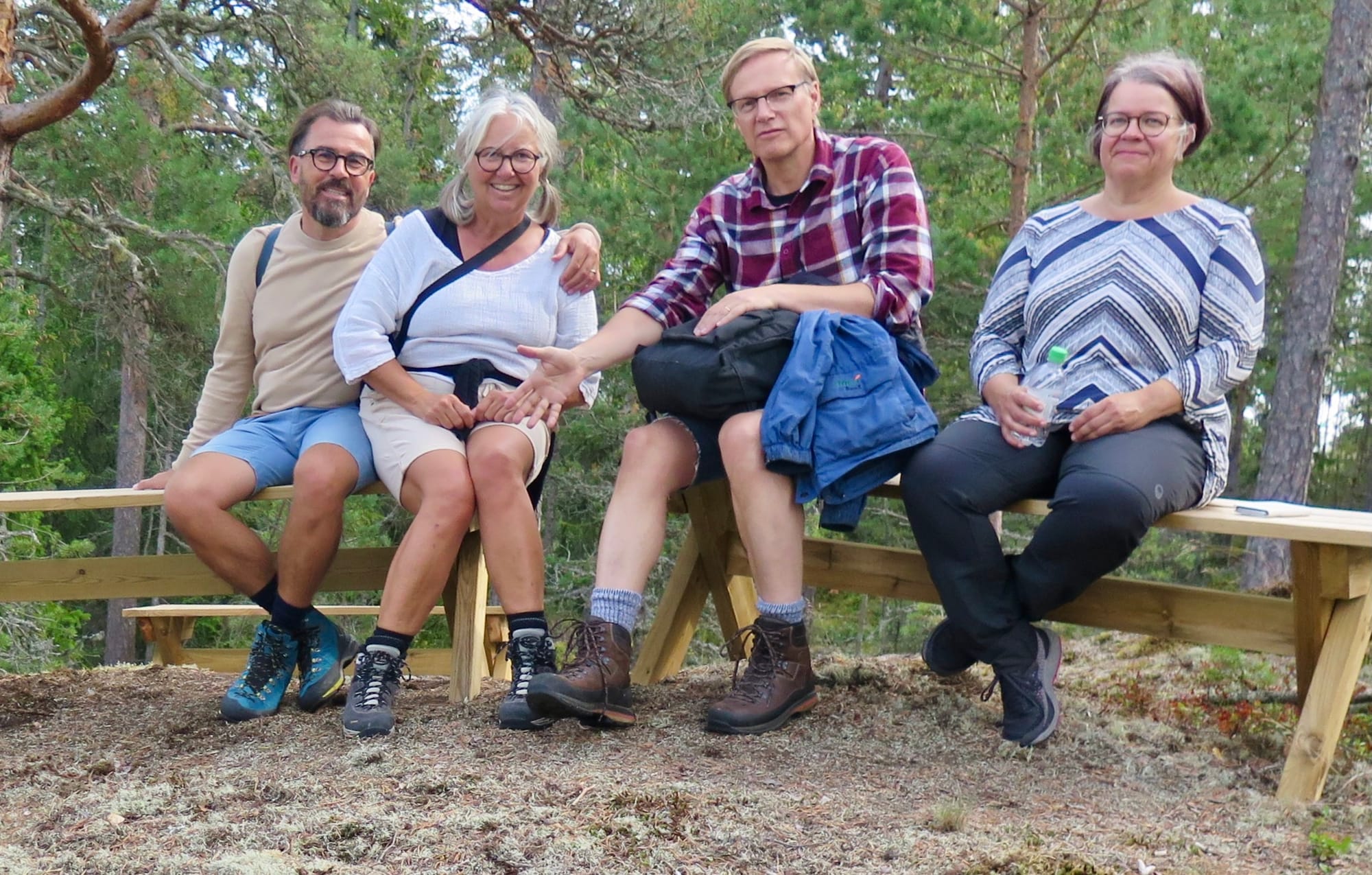 Wanderung im finnischen Wald