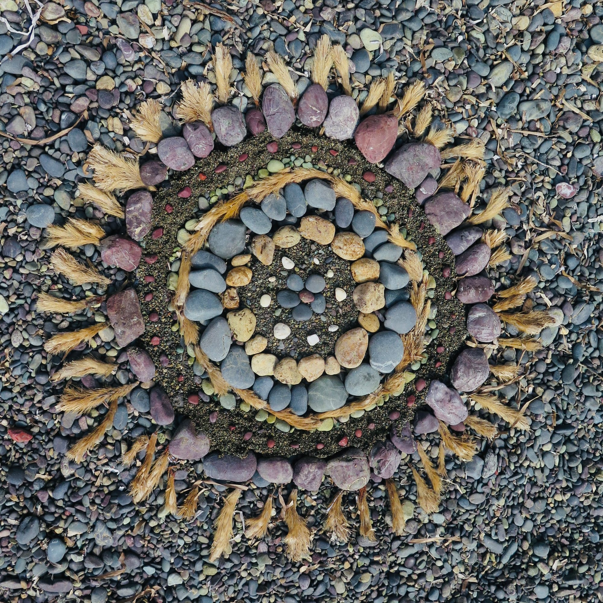 Mandala am Lieblingsstrand